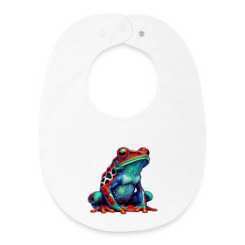 Frosch - Baby Organic Lätzchen - Weiß - Vorne