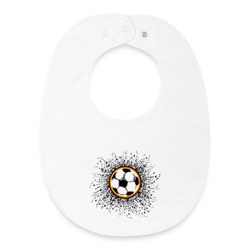 Football Sun Allemagne Équipe Illustration Fan - Bavoir bébé bio - blanc - Devant