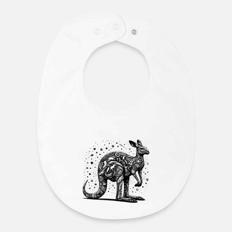 Känguru - Baby Organic Lätzchen - Weiß