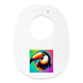 toucan - Baby Organic Bib - white - Front