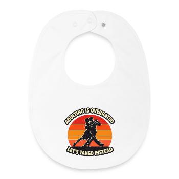 Tango Ballroom Dance Argentina Music - Baby Organic Bib - white - Front