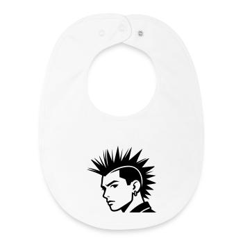Punk - Baby Organic Bib - white - Front
