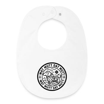 wat mutt dat mutt dackel - Baby Organic Lätzchen - Weiß - Vorne