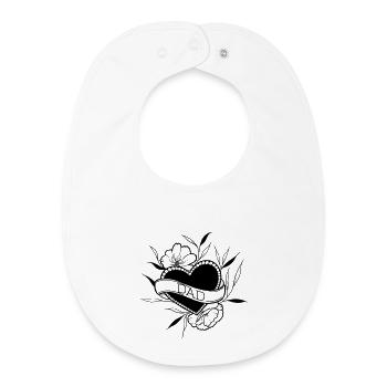 Dad - Baby Organic Bib - white - Front