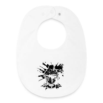 Ice cream cups - Baby Organic Bib - white - Front