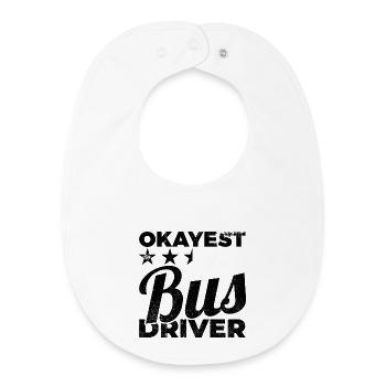 Chauffeur de bus médiocre - Bavoir bébé bio - blanc - Devant
