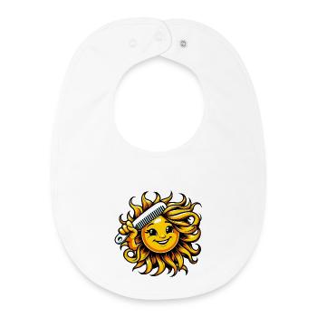 Sonne - Baby Organic Lätzchen - Weiß - Vorne