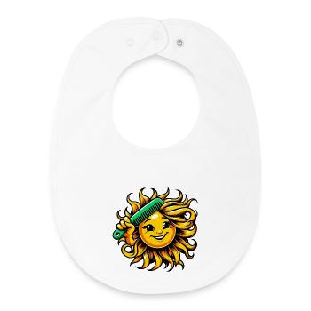 Sonne - Baby Organic Lätzchen - Weiß - Vorne