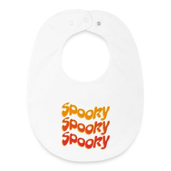 Halloween Spooky - Baby Organic Lätzchen - Weiß - Vorne