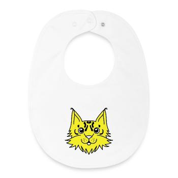 Lynx - Baby Organic Bib - white - Front