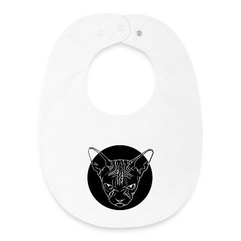 Sphinxkopf - Baby Organic Lätzchen - Weiß - Vorne