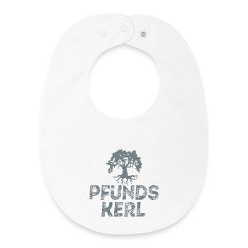 Pound Guy - Baby Organic Bib - white - Front
