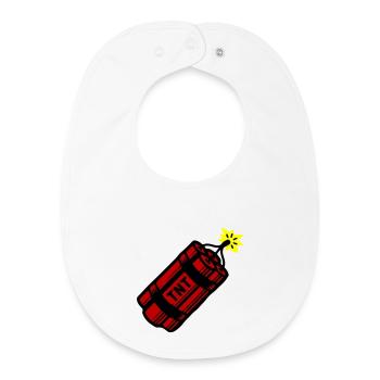 Dynamite Tnt - Baby Organic Bib - white - Front