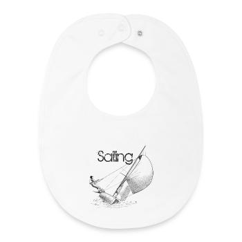 sailing - Bavoir bébé bio - blanc - Devant
