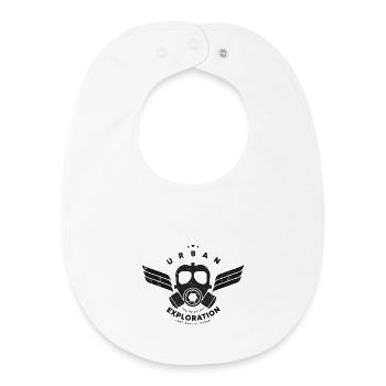Urban Exploration - Baby Organic Bib - white - Front