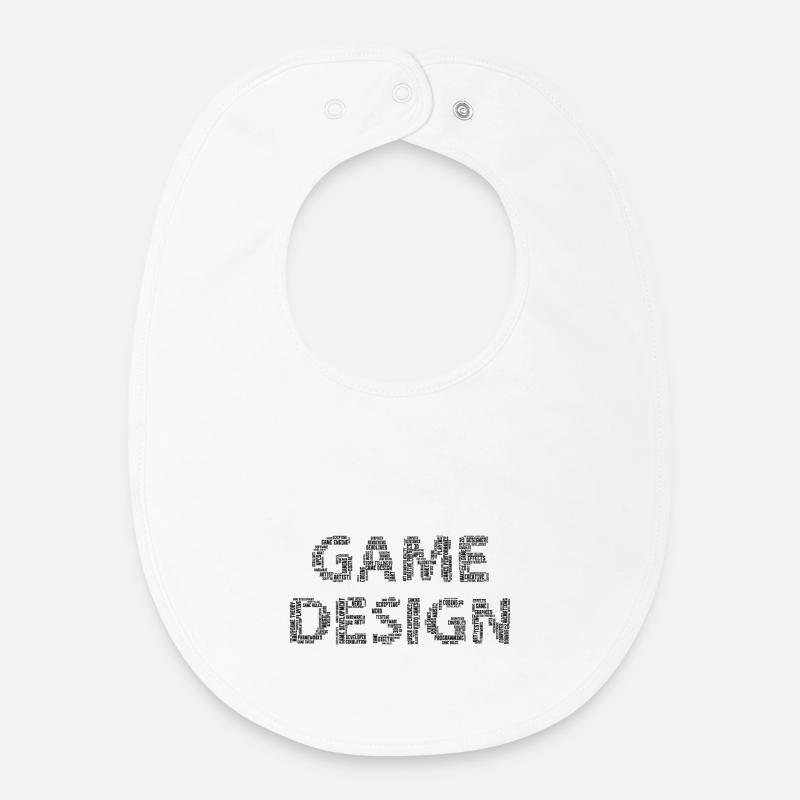Game Design - Baby Organic Lätzchen - Weiß