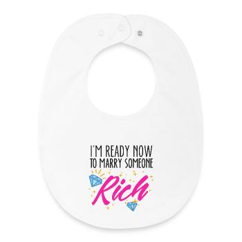 Marriage wedding engagement marriage proposal saying - Baby Organic Bib - white - Front