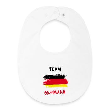 Equipe Allemagne / Drapeau - Bavoir bébé bio - blanc - Devant