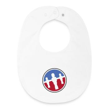 Kicker logo - Baby Organic Bib - white - Front