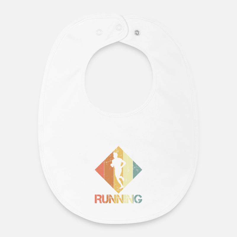 Jogging - Bavoir bébé bio - blanc