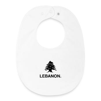 Libanon Beirut Libanese Libanesin Libanesisch LBN - Baby Organic Lätzchen - Weiß - Vorne