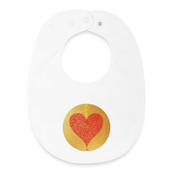 Herz der SeelenFülle - Sonja Ariel von Staden - Baby Organic Lätzchen - Weiß - Vorne