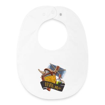 Level 70+ RPG Items Gamer Loot Design - Baby Organic Lätzchen - Weiß - Vorne