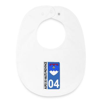 High-Provence Alps - Baby Organic Bib - white - Front