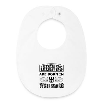 Wolfsburg Légendes - Bavoir bébé bio - blanc - Devant