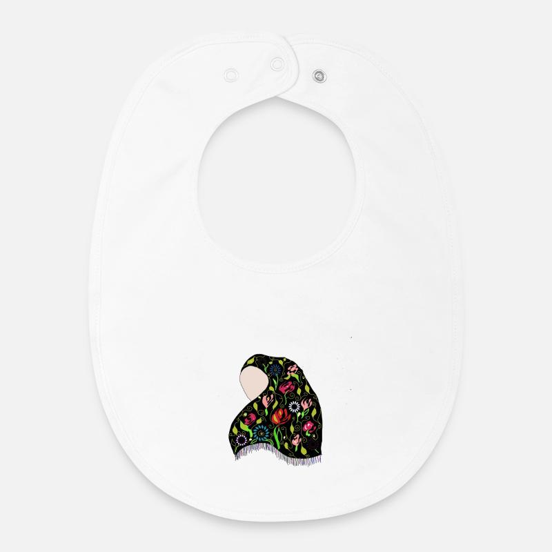 handkerchief - Baby Organic Bib - white