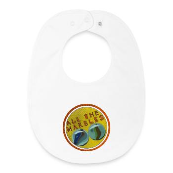 Alle Murmeln - Baby Organic Lätzchen - Weiß - Vorne