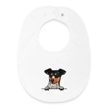 Andalusischer Rattenjagdhund für Guckhundeliebhaber - Baby Organic Lätzchen - Weiß - Vorne