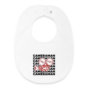 Kameramann - Baby Organic Lätzchen - Weiß - Vorne