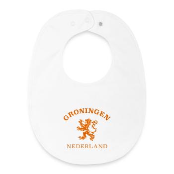 GRONINGEN Nederland Niederlande Netherlands - Baby Organic Lätzchen - Weiß - Vorne