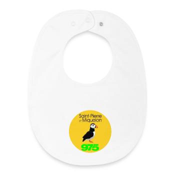 Saint-Pierre und Miquelon - Baby Organic Lätzchen - Weiß - Vorne