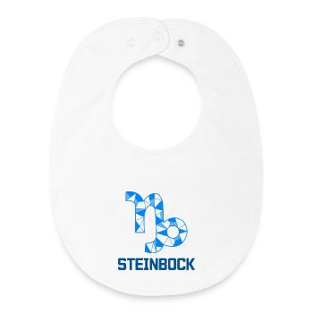 Steinbock Sternbild Tierkreiszeichen Esoterik - Baby Organic Lätzchen - Weiß - Vorne