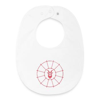Astrologie Galaxie Sternbild Steinbock Esoterik - Baby Organic Lätzchen - Weiß - Vorne