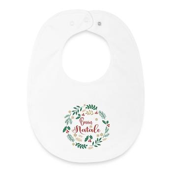 Merry Christmas T-Shirt Merry Christmas T-Shirt - Baby Organic Bib - white - Front