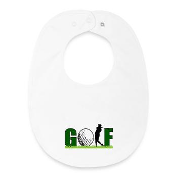 Golf - Bavoir bébé bio - blanc - Devant
