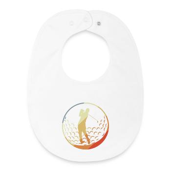 Golfer - Baby Organic Bib - white - Front