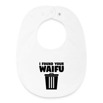 Manga Kanji Japan Statement Geek Asia Baka - Baby Organic Bib - white - Front
