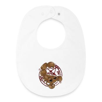 Scorpion in der Falle - Baby Organic Lätzchen - Weiß - Vorne