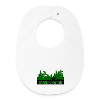 Garde forestier - Bavoir bébé bio - blanc - Devant