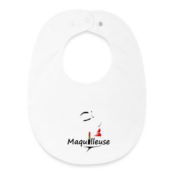 Make-up artist - Baby Organic Bib - white - Front