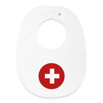 Pharmacie Pratique des médecins d’urgence sanitaire - Bavoir bébé bio - blanc - Devant