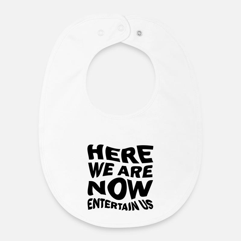 Divertissez-nous! - Bavoir bébé bio - blanc