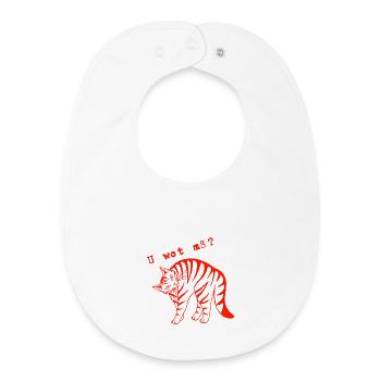 U wot mate?  - Baby Organic Bib - white - Front