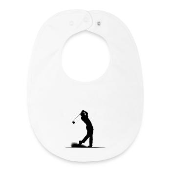 Golfer - Baby Organic Bib - white - Front
