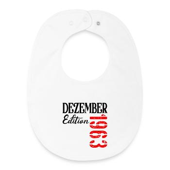 63 Jahre alt Geburtstag - Edition Dezember 1963 - Baby Organic Lätzchen - Weiß - Vorne