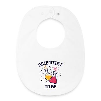 Scientifique bourreau de travail Déclaration Profession Carrière - Bavoir bébé bio - blanc - Devant